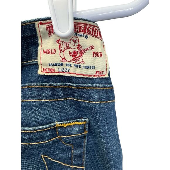 TRUE RELIGION Women's Jeans Lizzy Size 32 Made In USA Blue Denim - Picture 6 of 13